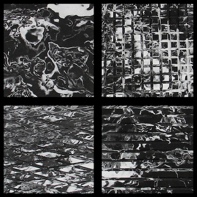 FlexDek Black Marble marine EVA foam material sample