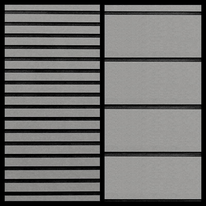 FlexDek Gray on Black two-tone marine EVA foam material sample