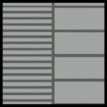 FlexDek Gray on Dark Gray two-tone marine EVA foam material sample