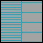 FlexDek Gray on Light Blue two-tone marine EVA foam material sample