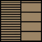 FlexDek Taupe on Black two-tone marine EVA foam material sample